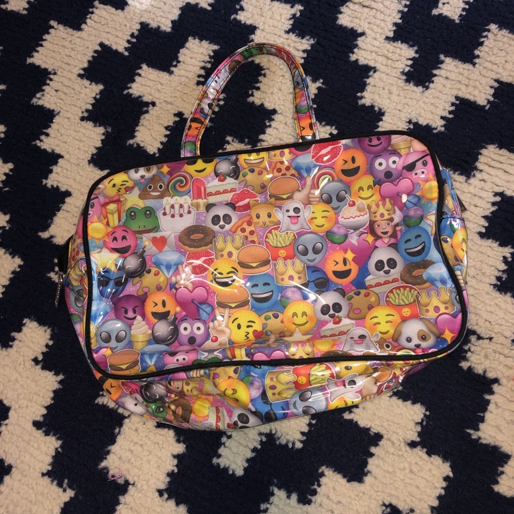 Emoji toilet tree small travel bag